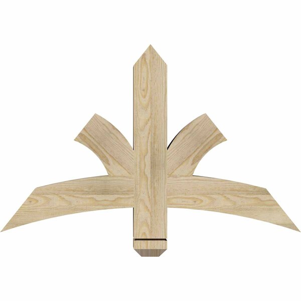 Ekena Millwork Davenport Rough Sawn Timber Gable Bracket, Douglas Fir, 36"W x 23"H x 4"D x 4"F, 15/12 Pitch GBW036X23X0404DAV00RDF - main